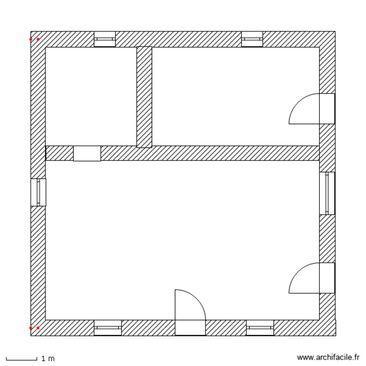 maison moelan. Plan de 