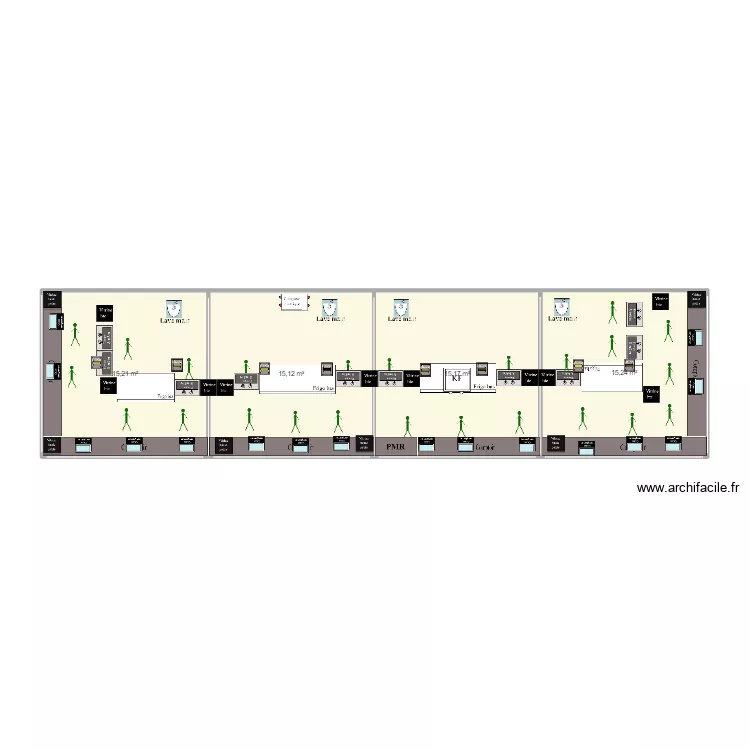 Village Rugby St Etienne. Plan de 