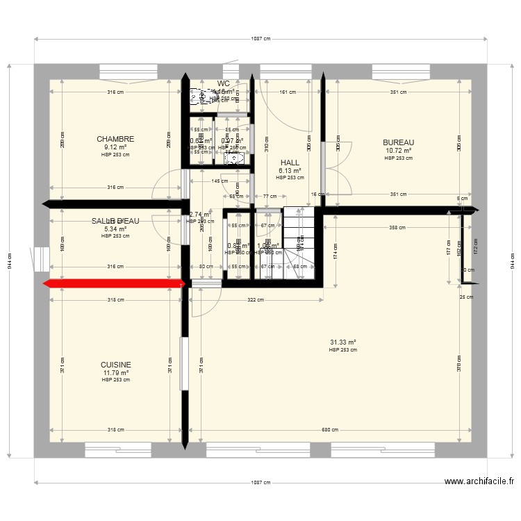 KERJAFFRE RDC 1. Plan de 0 pièce et 0 m2