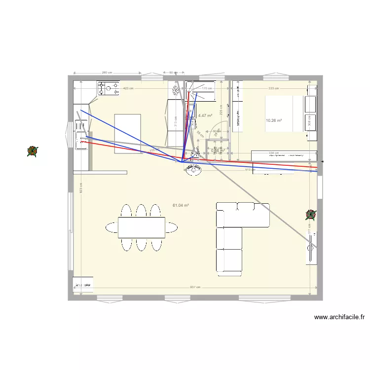 maison muy BASE test 4 plomberie. Plan de 
