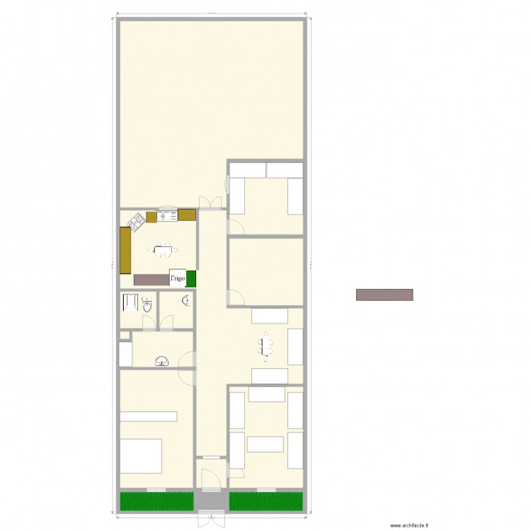 10_15. Plan de 12 pièces et 235 m2