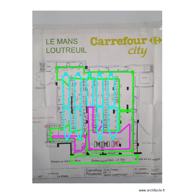 Carrefour City Croix de Pierre Le Mans. Plan de 0 pièce et 0 m2