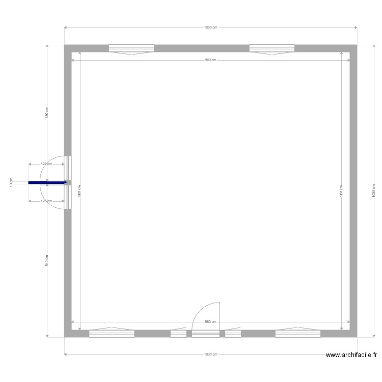 PIECE A VIVRE. Plan de 0 pièce et 0 m2