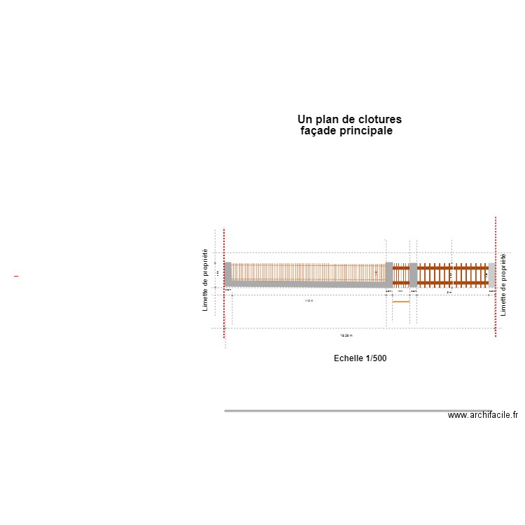 plan de clotures. Plan de 0 pièce et 0 m2