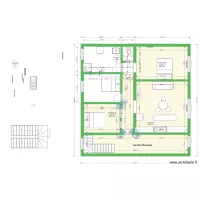 jean jaures plateau rez chauss 3 CHAMBRES