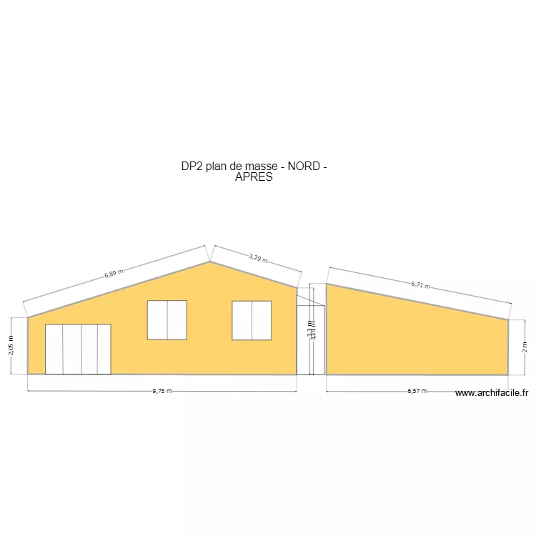 DP2 NORD APRES. Plan de 