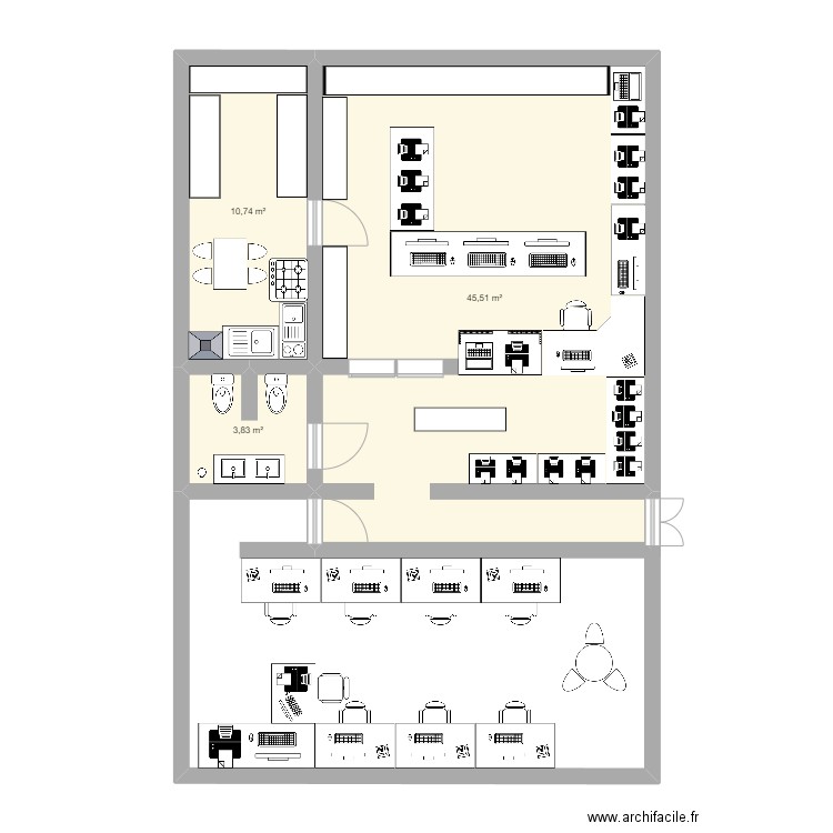 Annexe 4 : Plan de la surface du magasin. Plan de 0 pièce et 0 m2