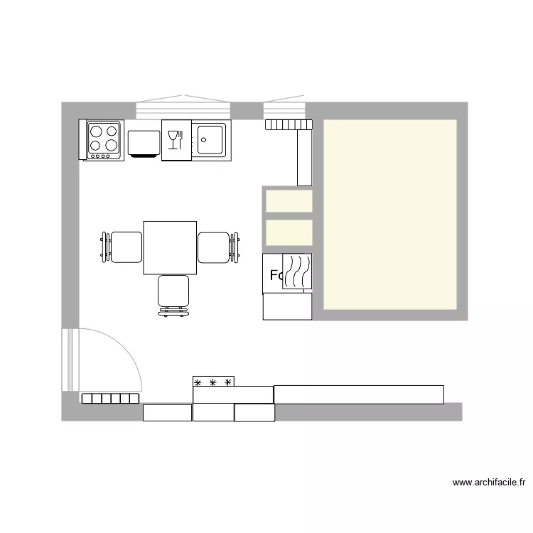Tulipan bon. Plan de 