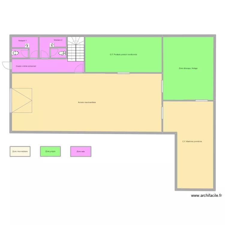 Thalassa 001 bis zones. Plan de 