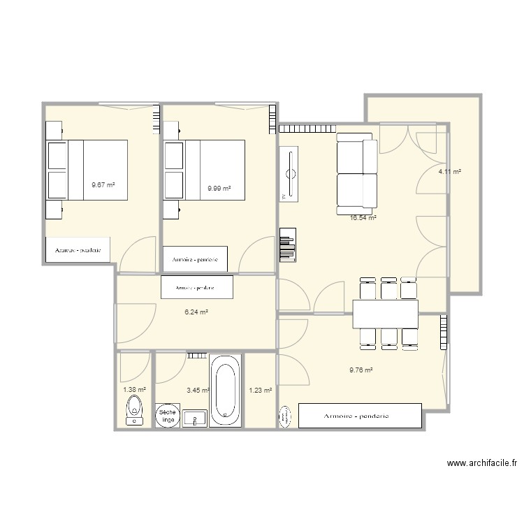 Les Patis. Plan de 0 pièce et 0 m2