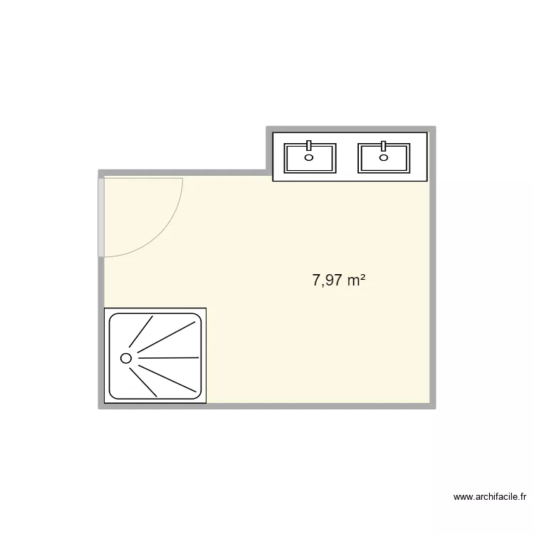 Erard SDB existant. Plan de 