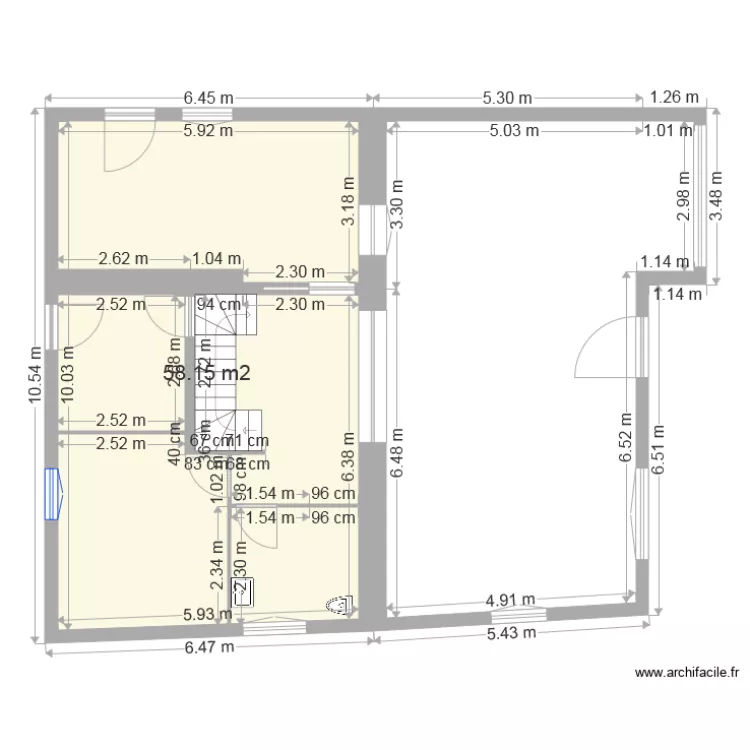 maison rdc4. Plan de 