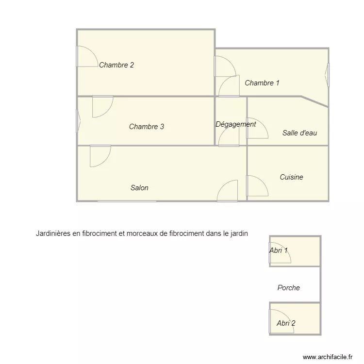 Croquis BESOLI. Plan de 