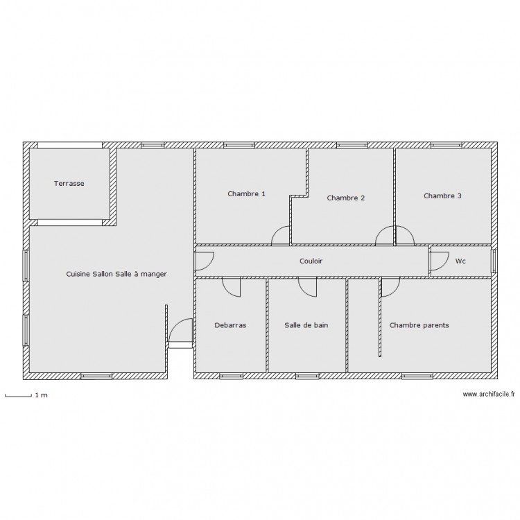 maison 150m2. Plan de 0 pièce et 0 m2