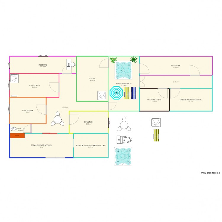 plan instut idéal. Plan de 0 pièce et 0 m2