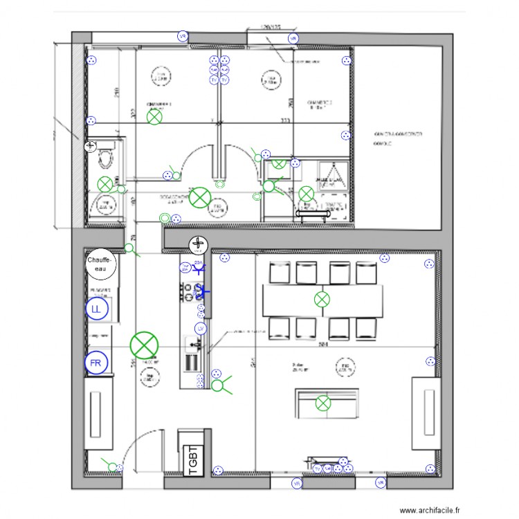 plan ELEC CHAMADELLE. Plan de 0 pièce et 0 m2