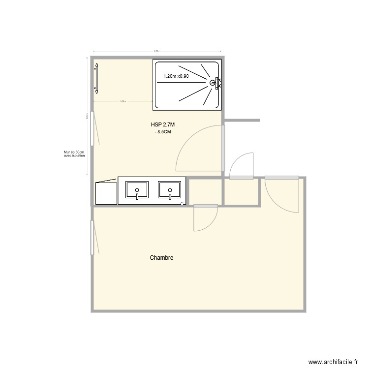 DAGONEAU Existant. Plan de 0 pièce et 0 m2