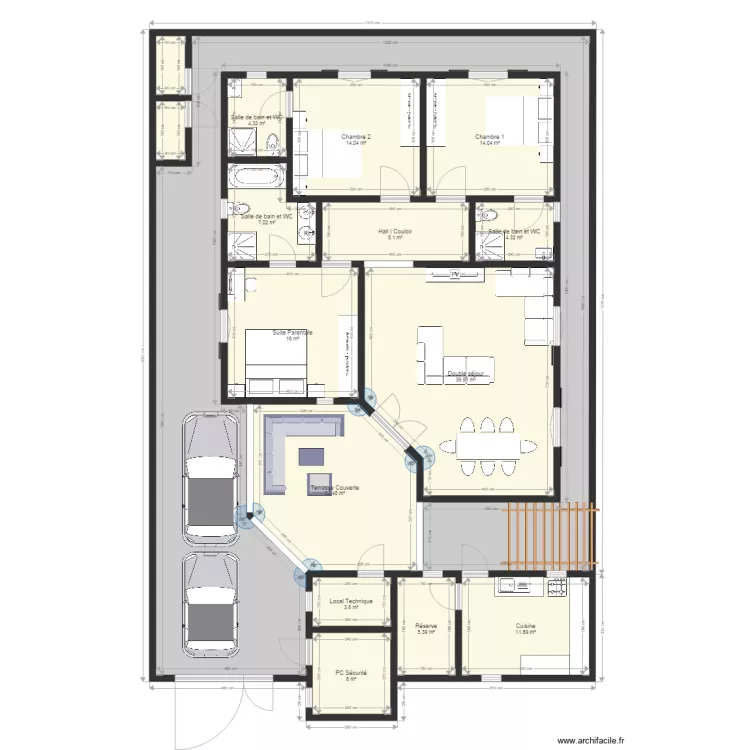 Terminus Villa v1. Plan de 0 pièce et 0 m2