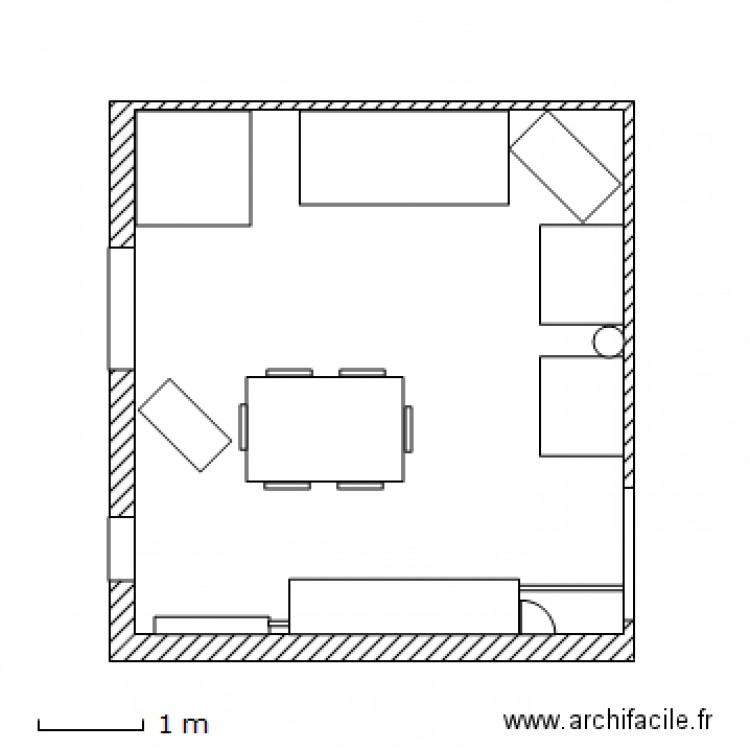 Plan salle à manger Petit Mexico avant modif 23 Déc 2011. Plan de 0 pièce et 0 m2