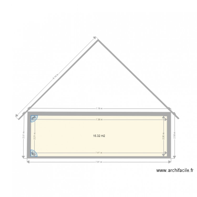 vue pignon boissinnse. Plan de 0 pièce et 0 m2