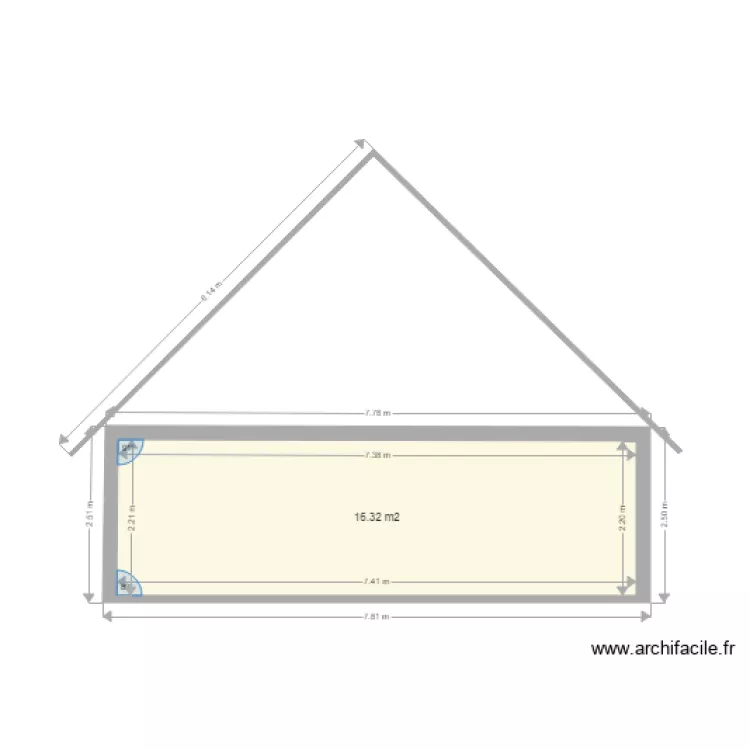 vue pignon boissinnse. Plan de 