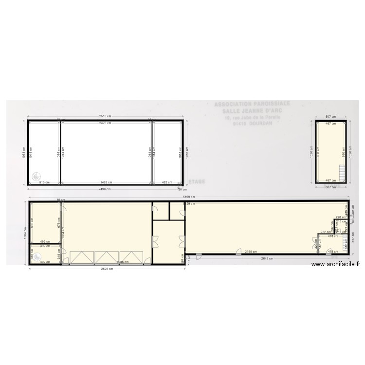 Salle AJA2. Plan de 0 pièce et 0 m2