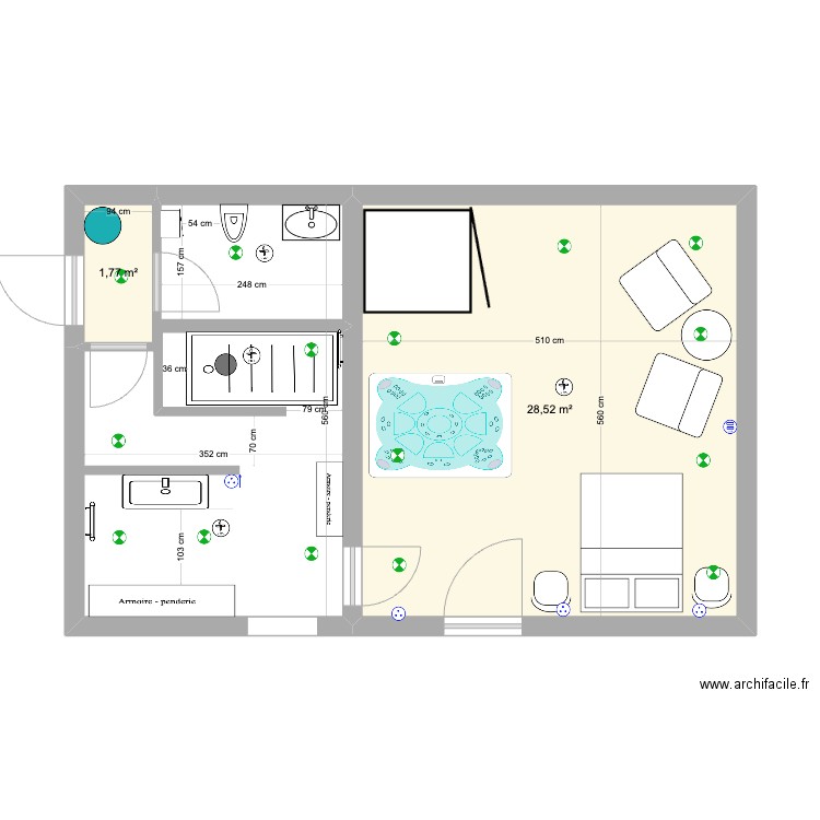 SPA et SDB 8. Plan de 0 pièce et 0 m2