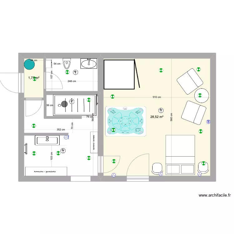 SPA et SDB 8. Plan de 