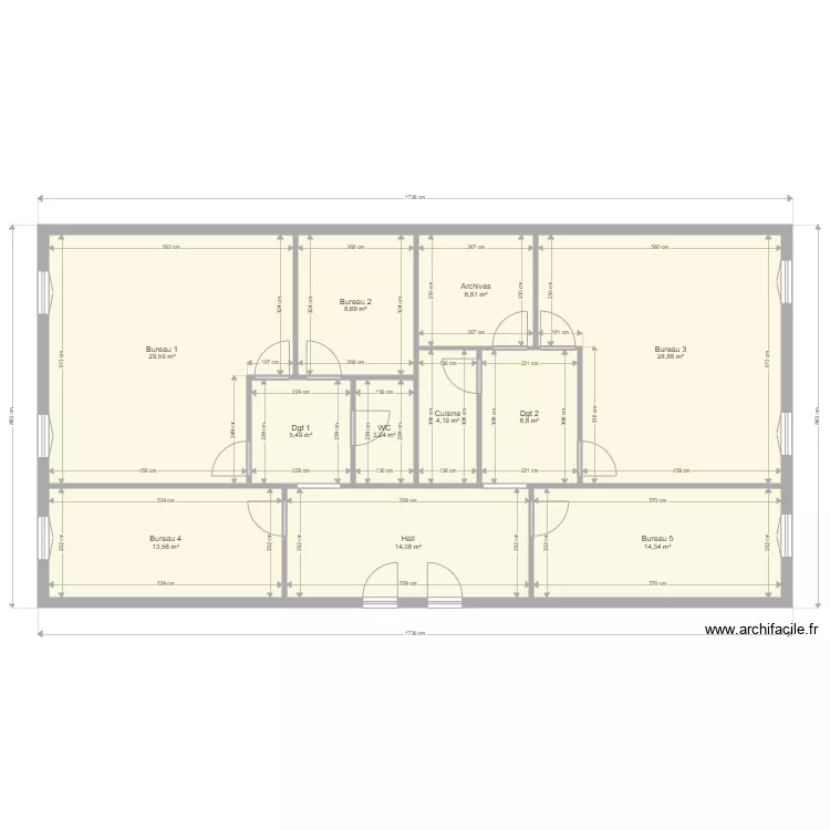 SAINT MAUR 28 GUYNEMER EXISTANT REEL. Plan de SAINT MAUR 28 GUYNEMER EXISTANT REEL. Plan de