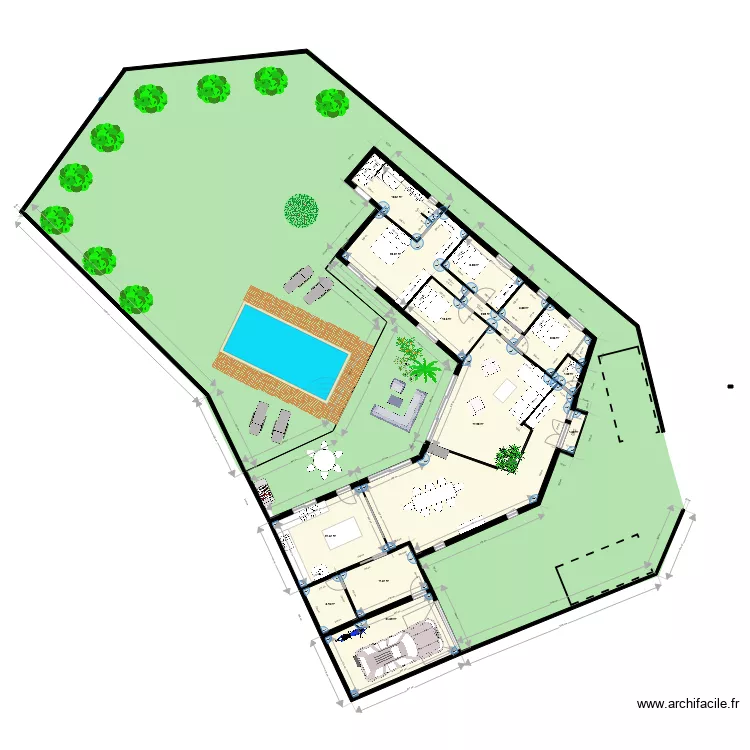 plan maison ploeren. Plan de 