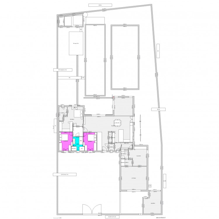 totalite cotes pisc 2. Plan de 0 pièce et 0 m2