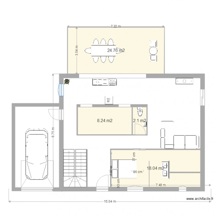 RDC ALTERNATIF 4. Plan de 0 pièce et 0 m2