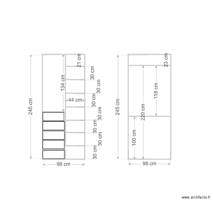 placard alix. Plan de 0 pièce et 0 m2