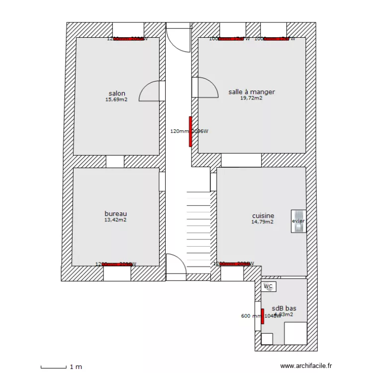 rdC_carrelage_1. Plan de 