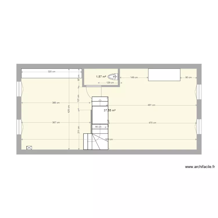 MuretBarry1EscalierInvers&eacute;. Plan de 