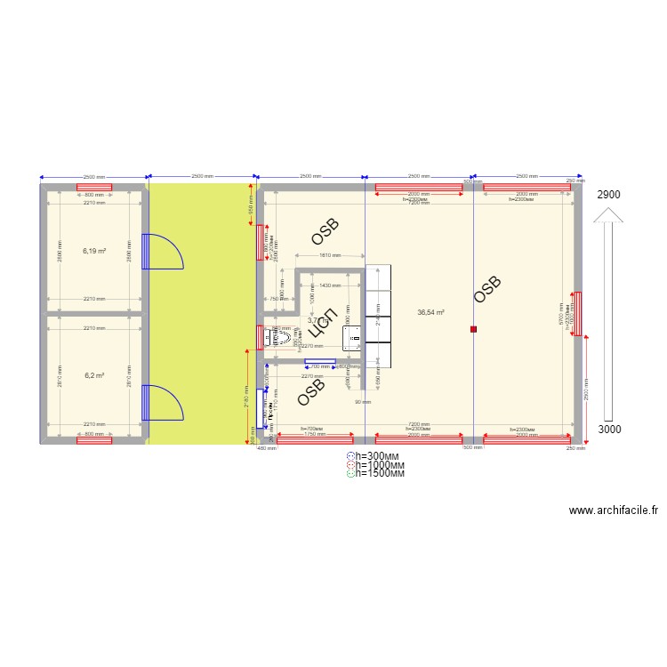 45 8. Plan de 5 pièces et 67 m2