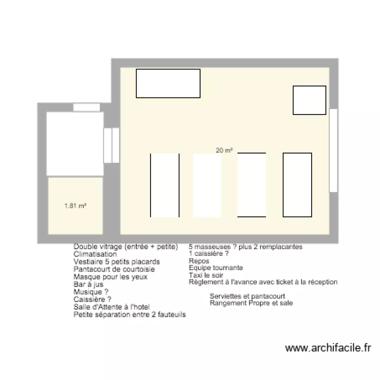 Boutique. Plan de Boutique. Plan de