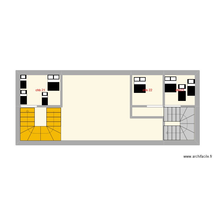 2eme etage. Plan de 0 pièce et 0 m2