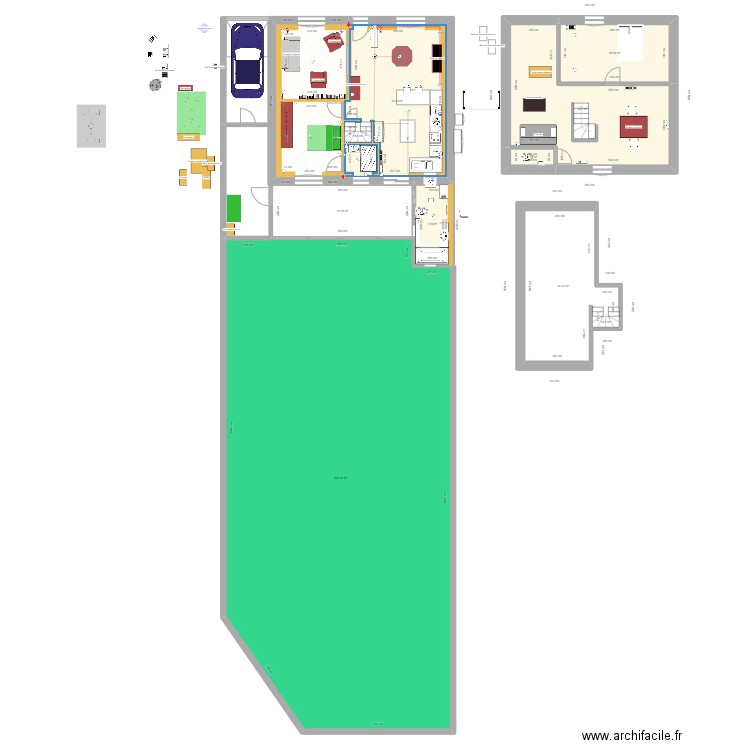 Maison Bressuire - cuisine option 3. Plan de 11 pièces et 531 m2