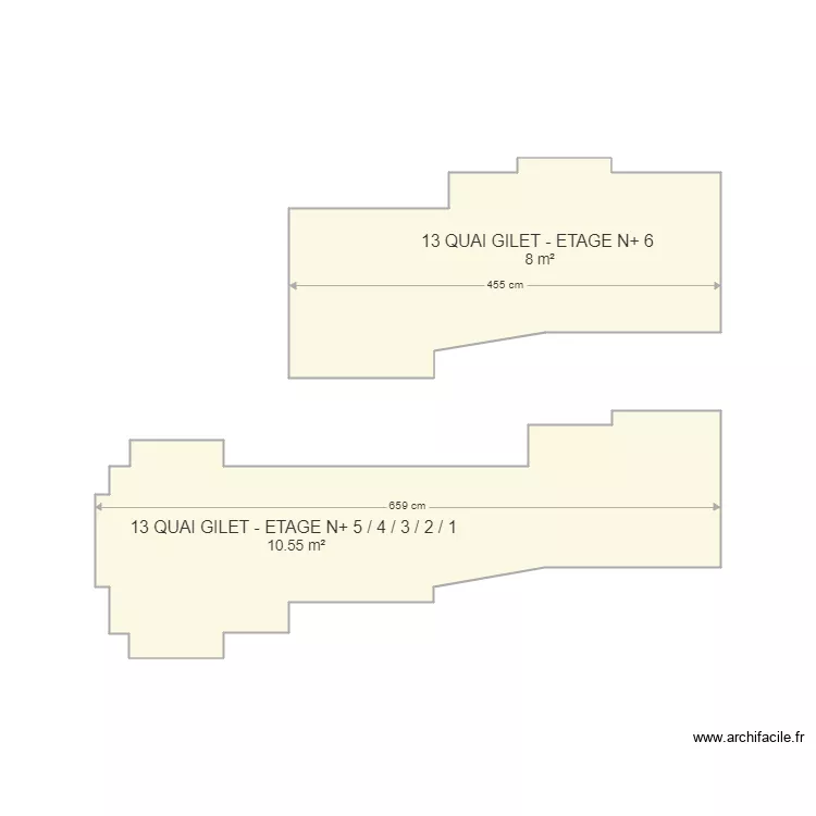 PALIER ETAGE 13 QUAI GILET. Plan de PALIER ETAGE 13 QUAI GILET. Plan de