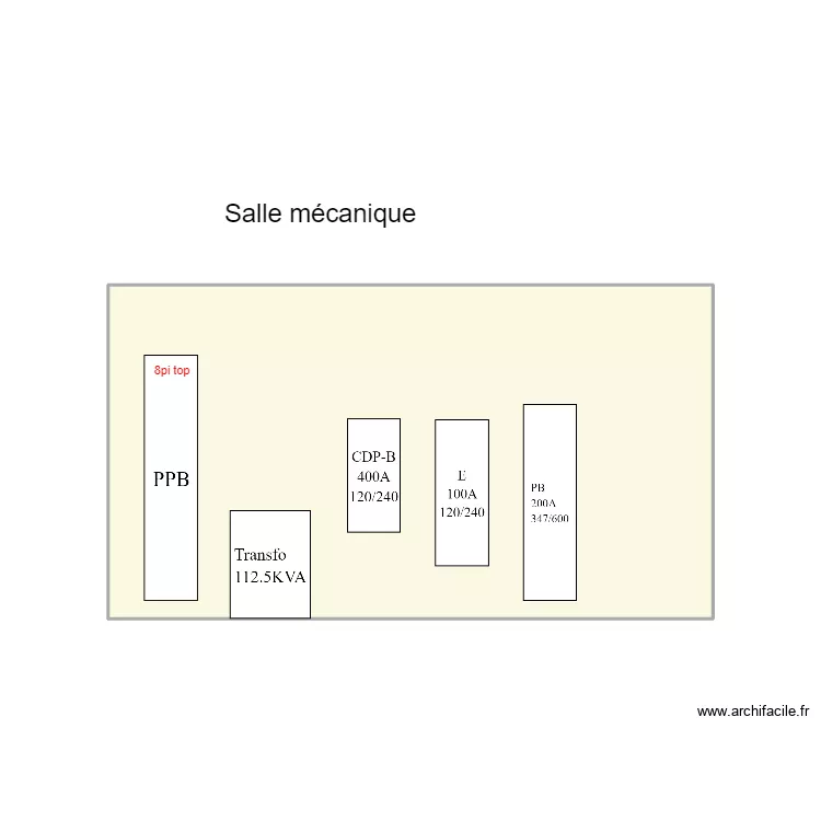École l'assomption étage vu face. Plan de École l'assomption étage vu face. Plan de