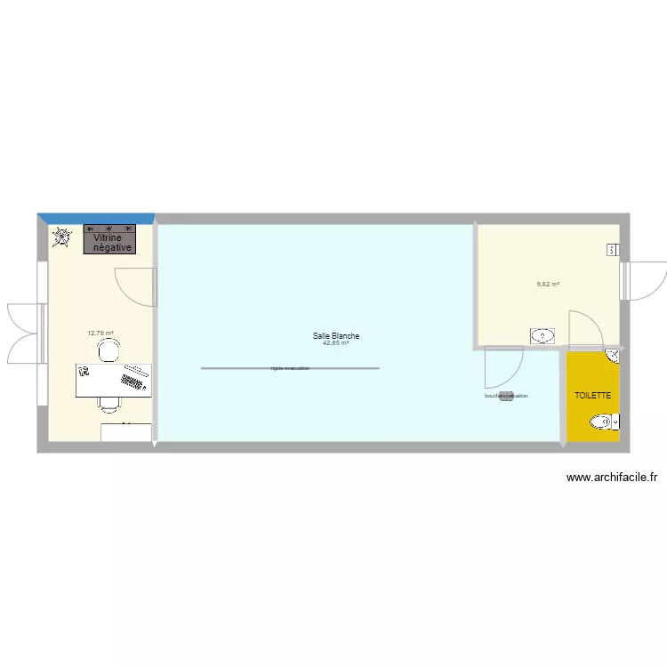 LOCAL FLEMING vide . Plan de 