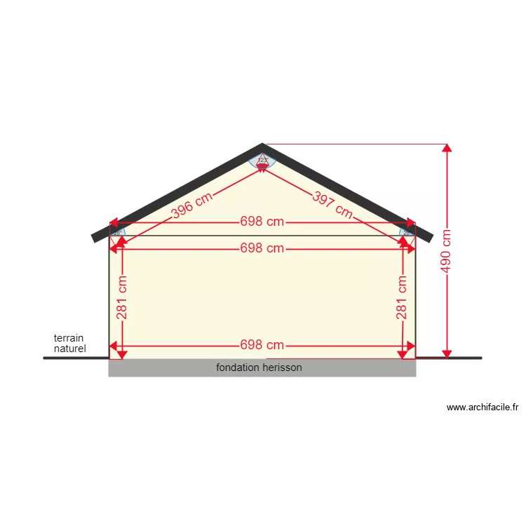 plan terrain naturel facade sud erp 2. Plan de plan terrain naturel facade sud erp 2. Plan de