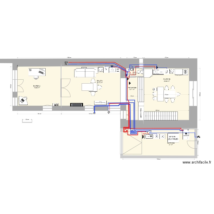 Bourg 19 SANS R1B R2 cuisine provisoire#5. Plan de 0 pièce et 0 m2