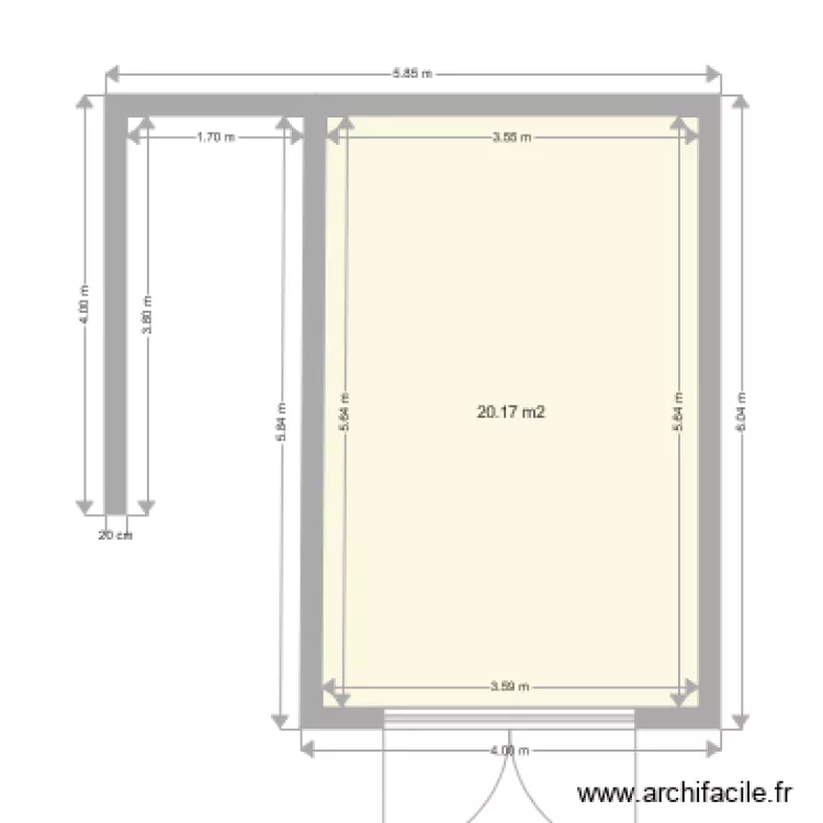 Mon garage et Abri Remorque. Plan de 