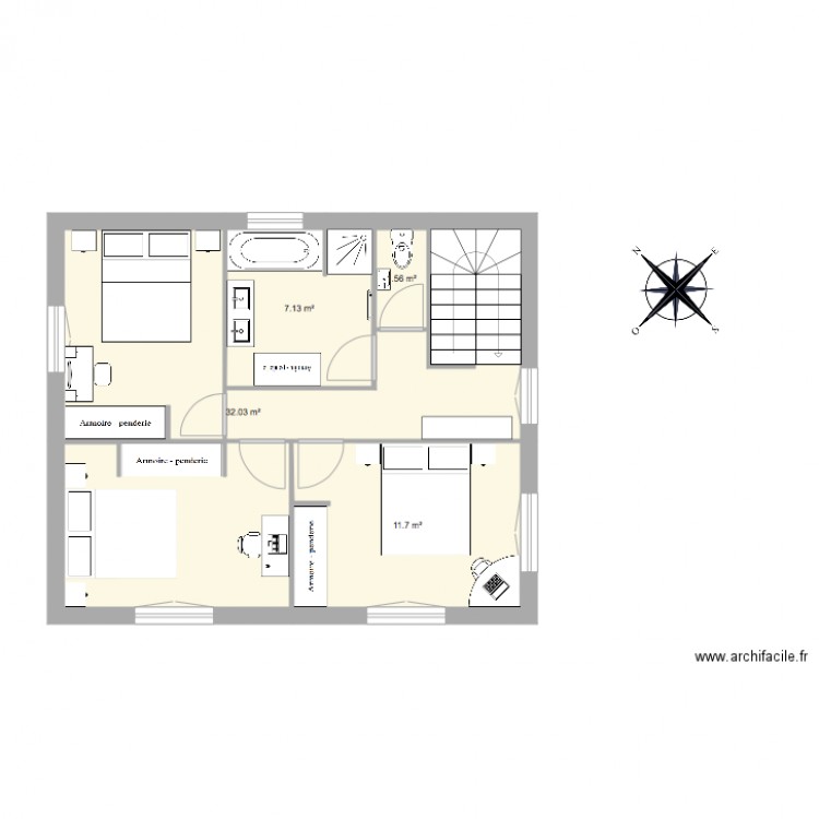 ETAGE1. Plan de 0 pièce et 0 m2