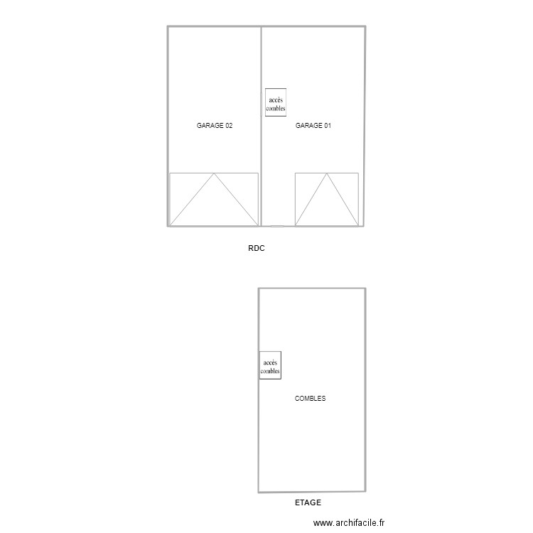CRUCHON GARAGE. Plan de 0 pièce et 0 m2