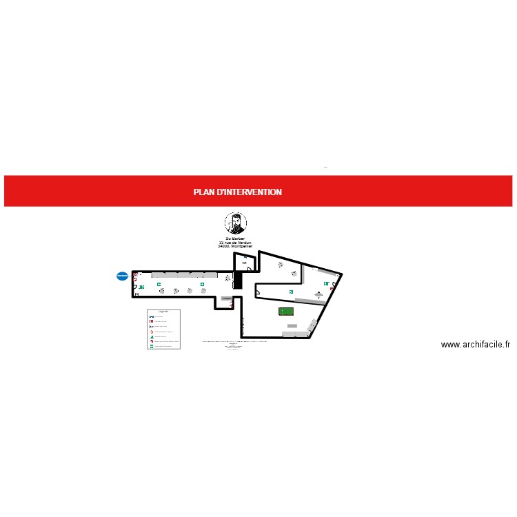     . Plan de 3 pièces et 472 m2