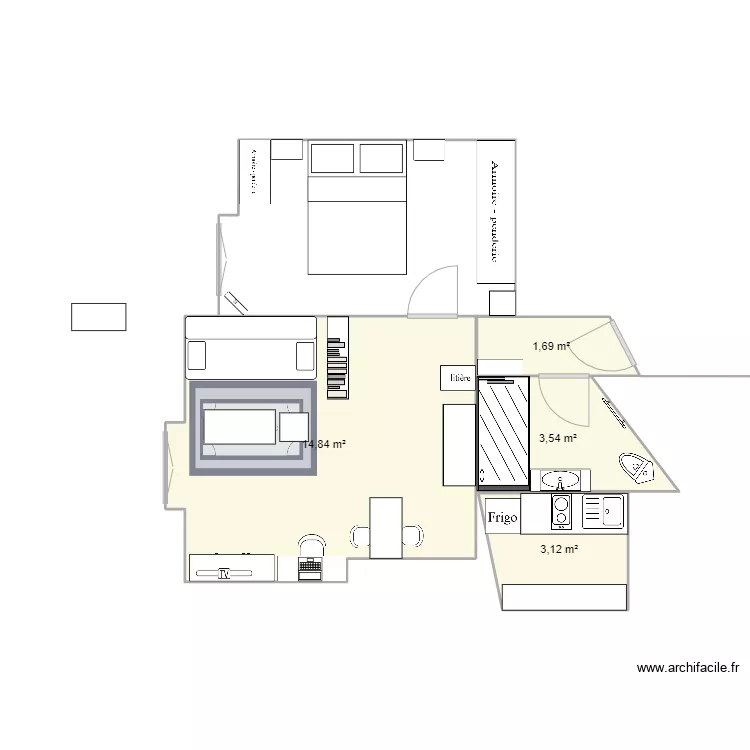 Appartement 4&egrave;me. Plan de 