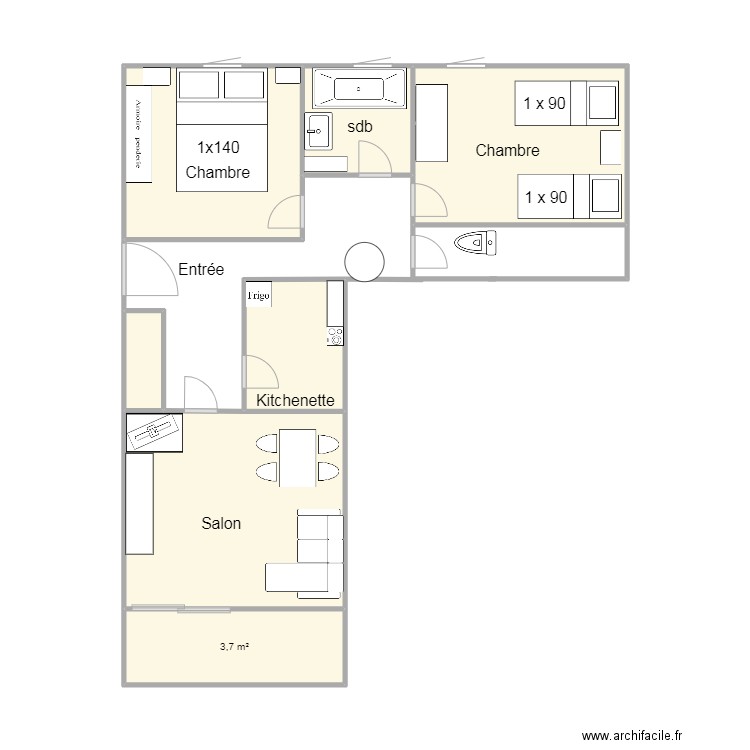 oly303. Plan de 0 pièce et 0 m2
